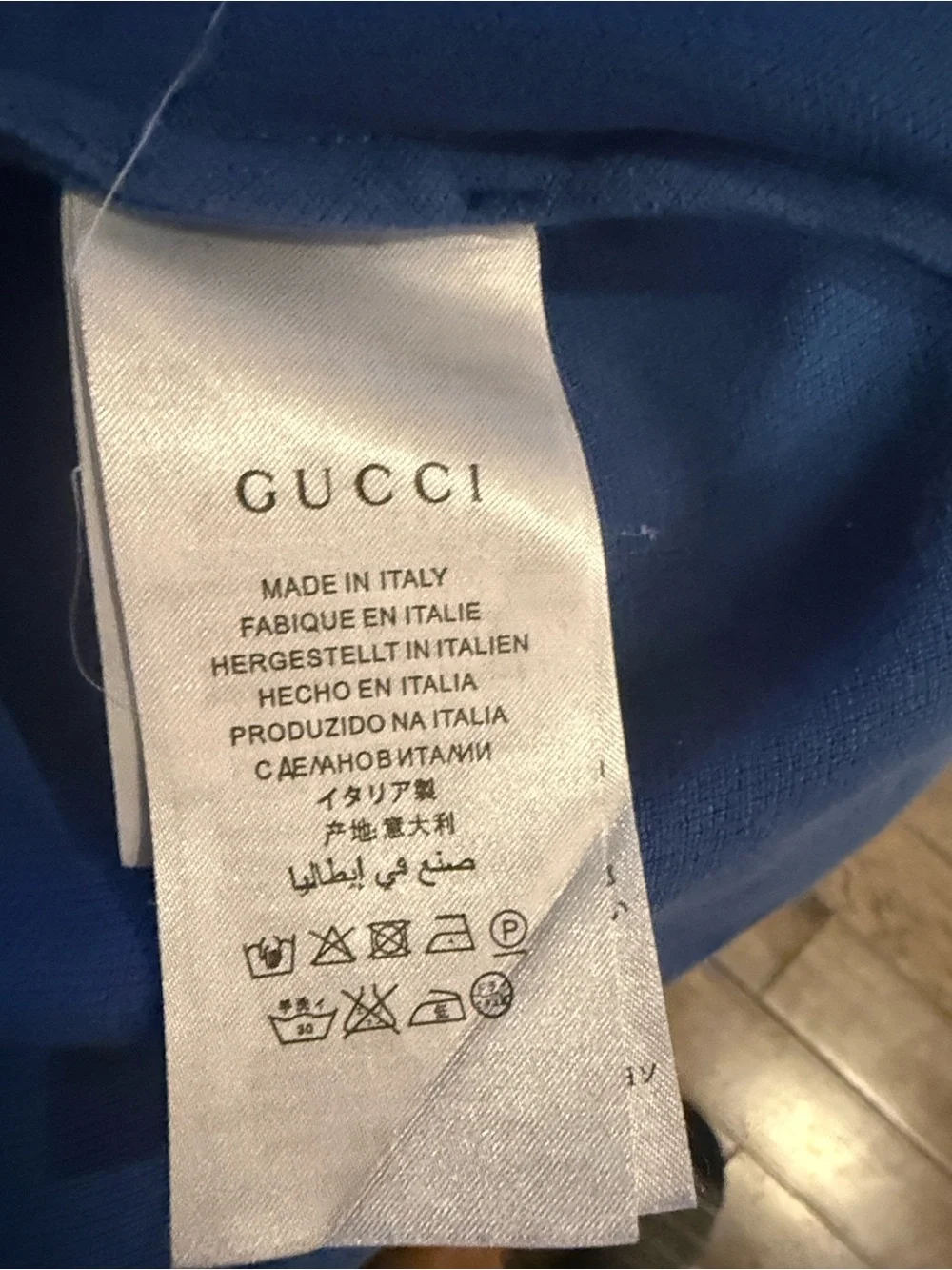 Gucci Blue Crewneck Sweatshirt polo